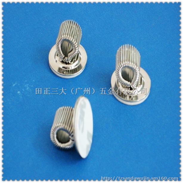 厂家批发 多功能可转动金属弹簧笔插 电镀弹簧笔夹