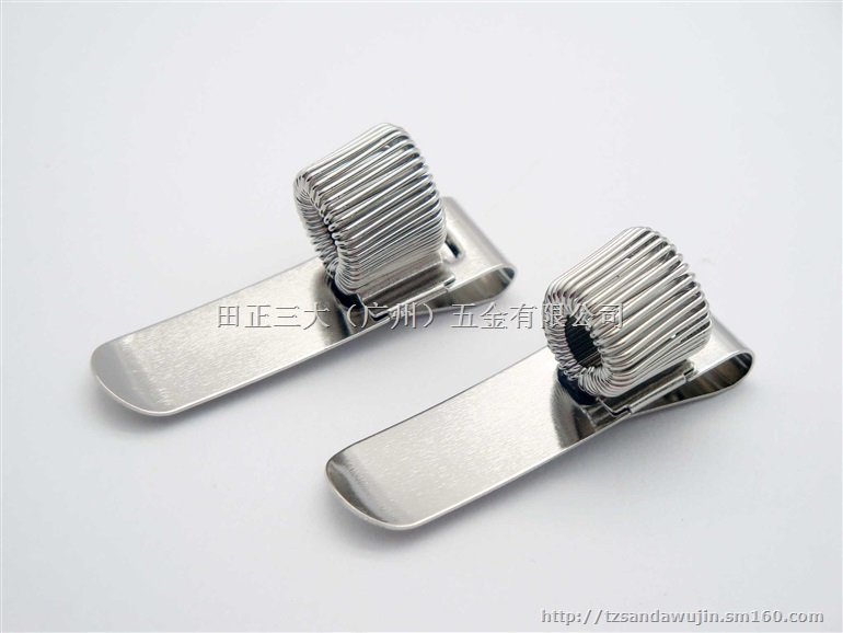 厂家批发 多功能可转动金属弹簧笔插 电镀弹簧笔夹