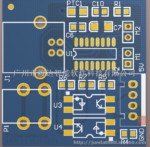 竣达艾默生UPS电源即插即用USB接口板