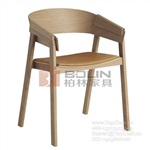 卡沃椅，实木扶手餐椅（Cover Chair）