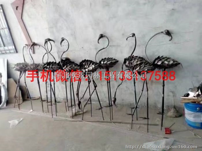 不锈钢仙鹤雕塑 公园仙鹤雕塑