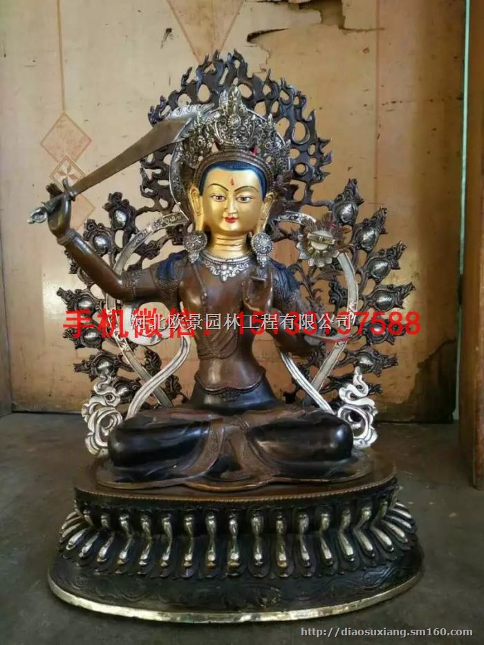 藏传铜佛像 西藏铜佛像鎏金