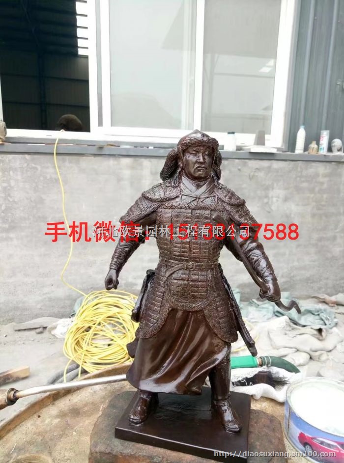 成吉思汗人物铜雕塑 内蒙古人物铜雕塑