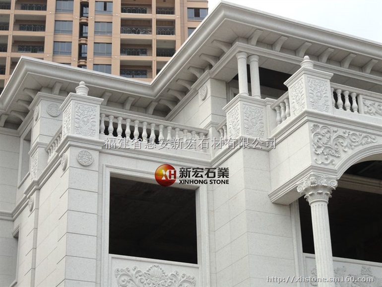 供应别墅幕墙石雕石材装饰