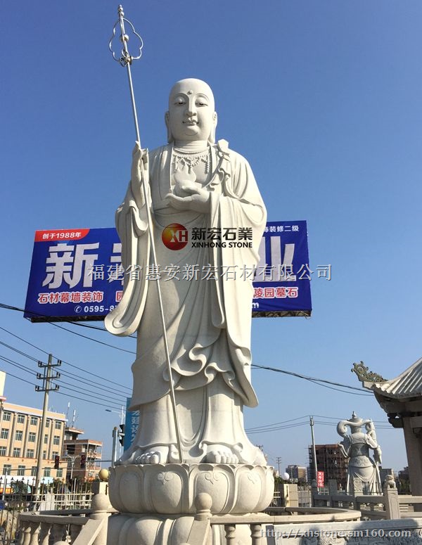 寺院石雕地藏雕刻制作金牌厂家