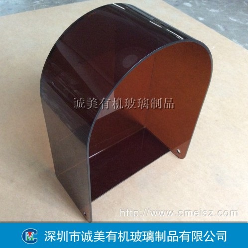 亚克力弧形热弯设备罩 有机玻璃折弯机床外罩 防溅罩