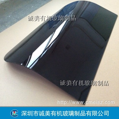 黑茶色亚克力设备防爆罩 有机玻璃热弯仪器观察面板