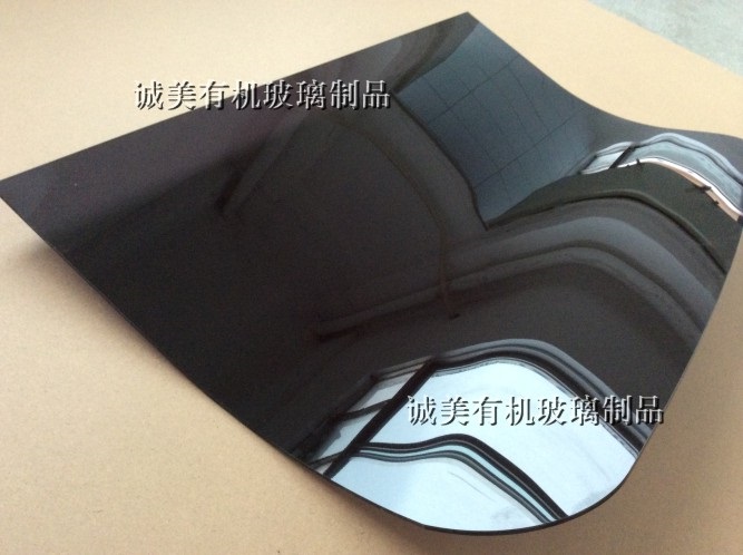 黑茶色亚克力设备防爆罩 有机玻璃热弯仪器观察面板