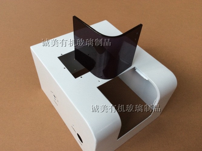 亚克力热弯设备防护罩 压克力仪器视窗 深圳掀门盖板