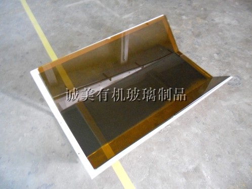 茶色压克力折弯仪器械面盖 亚克力机械挡窗 设备护罩