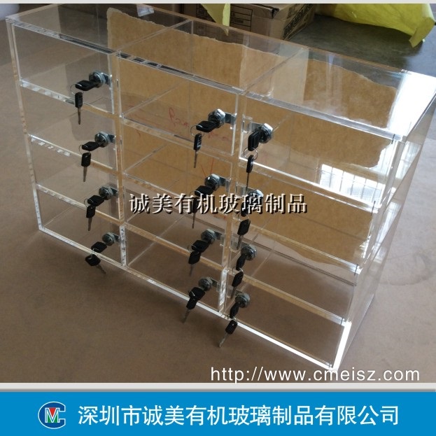 手机存放箱 手机亚克力寄存柜 贵重物品有机玻璃盒