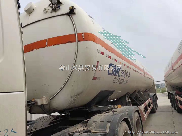 出售13年52.6立方南通中集槽车尾 真空好 阀门