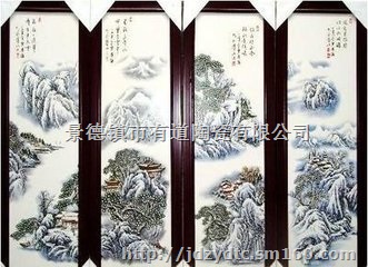名家瓷板画定制陶瓷装饰画定做18879867174