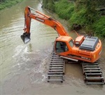 北京-水上挖掘机出租-湿地挖掘机-船挖出租