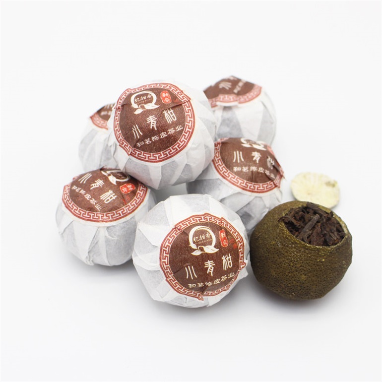 新会“忆柑香”系列新会柑普茶小青柑甘醇香甜特别的果