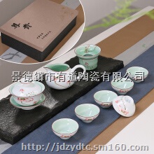 陶瓷茶具定制定做电话：18879867174高经理