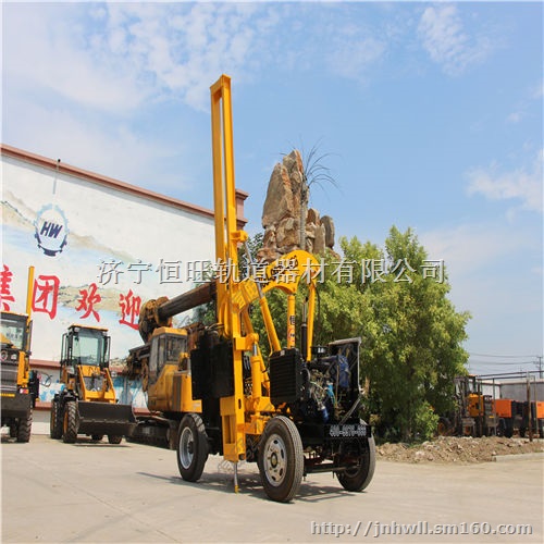 公路护栏打桩机的价格优惠恒旺小四轮