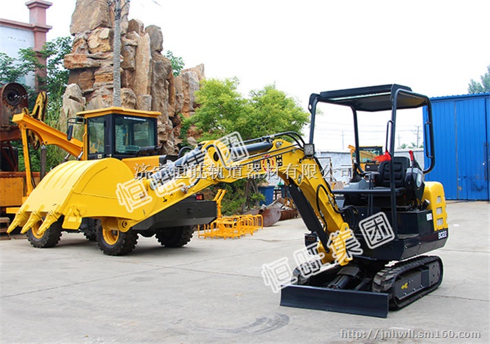 操作简便恒旺微型驾驶式液压挖掘机