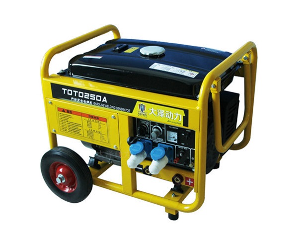 铁路施工250A汽油发电电焊两用机