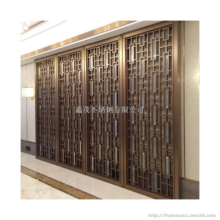 不锈钢屏风（玫瑰金不锈钢隔断）