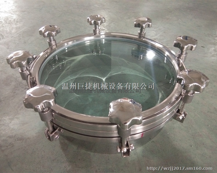 卫生级卡箍耐压视镜人孔 带视镜人孔