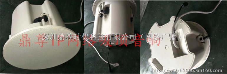 IP网络吸顶喇叭 室内POE网络吸顶音箱 网络喇叭
