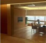 深圳调光玻璃通电透明高清投影多功能应用