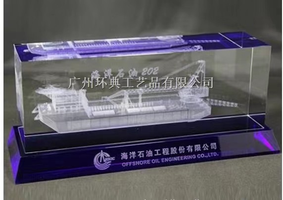 广东广州内雕产品，内雕纪念品，内雕广州五羊