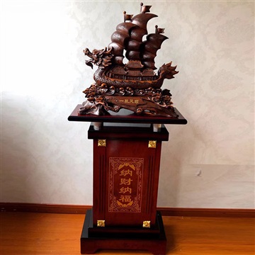开业礼品大摆件批发 落地鼎 船舵摆件