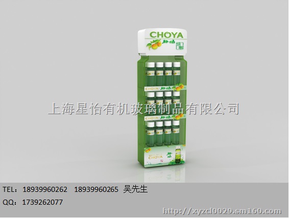 上海优质厂家亚克力加木质酒柜展示架