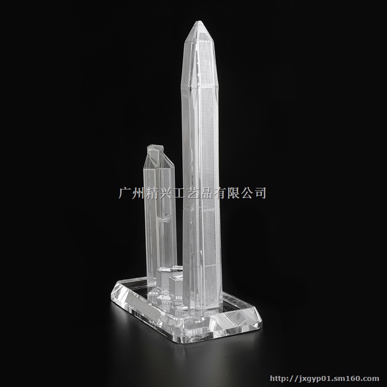 深圳平安大厦纪念品,水晶模型定制,深圳建筑模型礼品