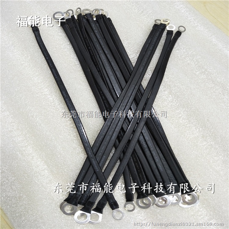 铜绞线跨接线热缩管绝缘接地线福能新工艺制作