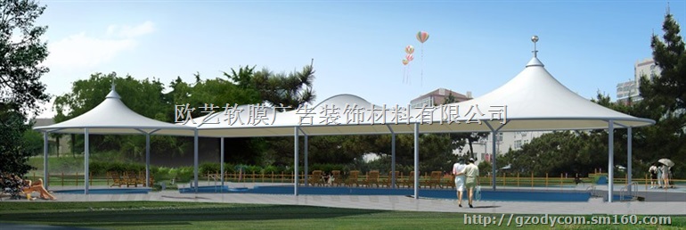 湛江车棚张拉膜雷州体育场所膜结构遂溪钢结构工程安装