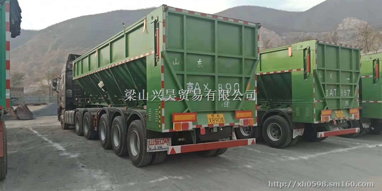 智能输送带卸货车  侧翻半挂自卸车 后翻半挂自卸车