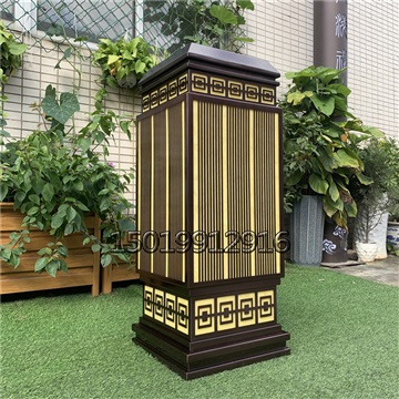 厂家定制室外落地灯别墅柱头灯系列仿云石电镀草坪灯