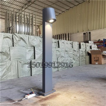 不锈钢室外led落地灯示范区黑色烤漆草坪灯定制