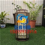 复古电镀草坪灯房地产中式仿云石柱头灯定制庭院草坪灯