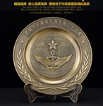 潮洲商会纪念品 合金订制摆件 中山奖盘订制