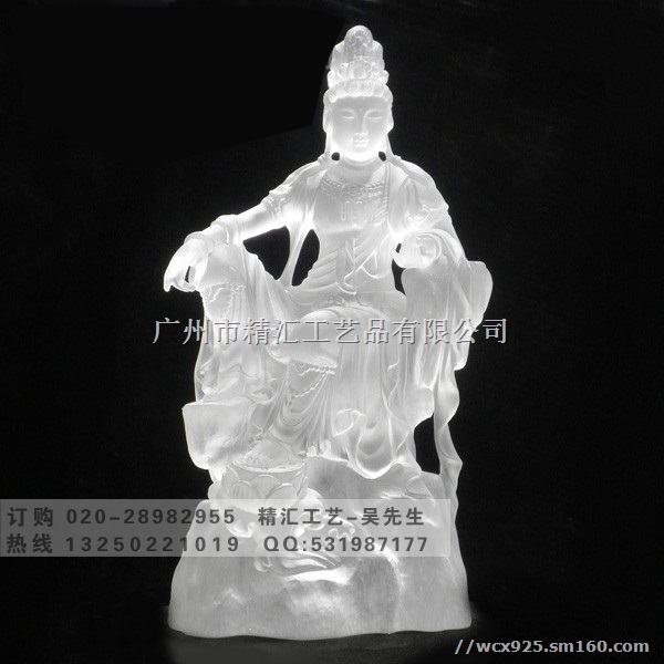 琉璃观音菩萨佛像 广州琉璃佛像工厂 琉璃工艺品厂家