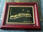 厂家直铜板金画台画支持定制商务礼品画澳门景色