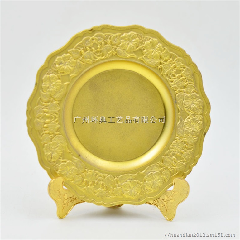 深圳厂家定做金属奖盘大学纪念盘制作奖盘电镀铜盘订制