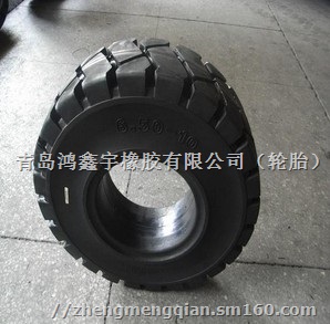 厂家批发工业车轮胎650-10实心轮胎叉车轮胎