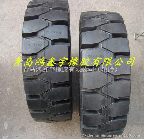 混批各种型号实心轮胎28x9-15升降机轮胎叉车轮