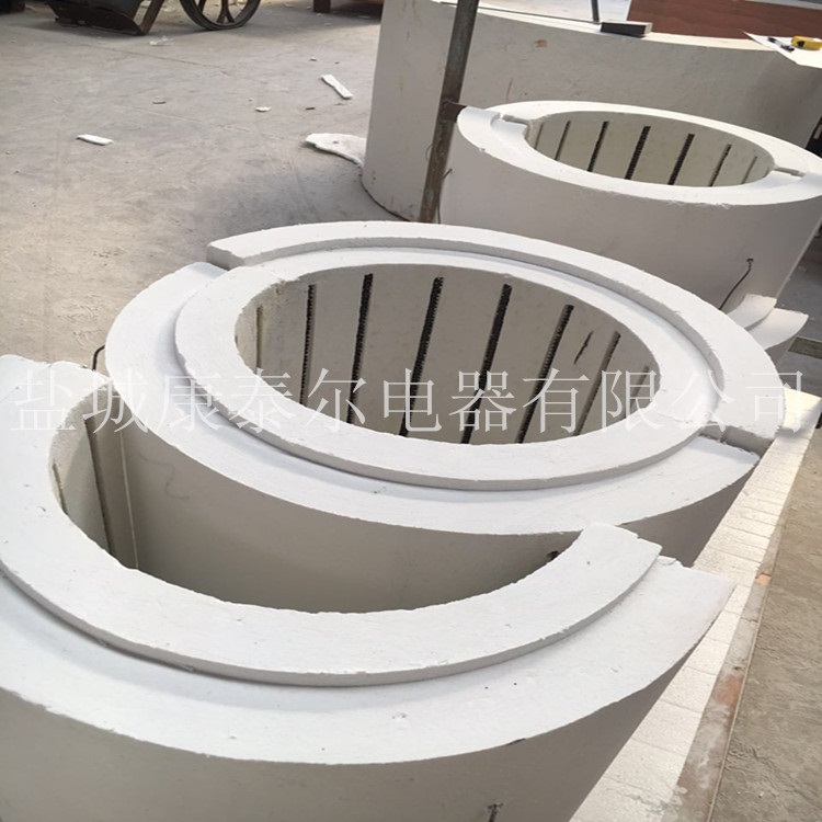 陶瓷纤维电加热圈 圆形炉膛带盖耐高温陶瓷纤维加热圈