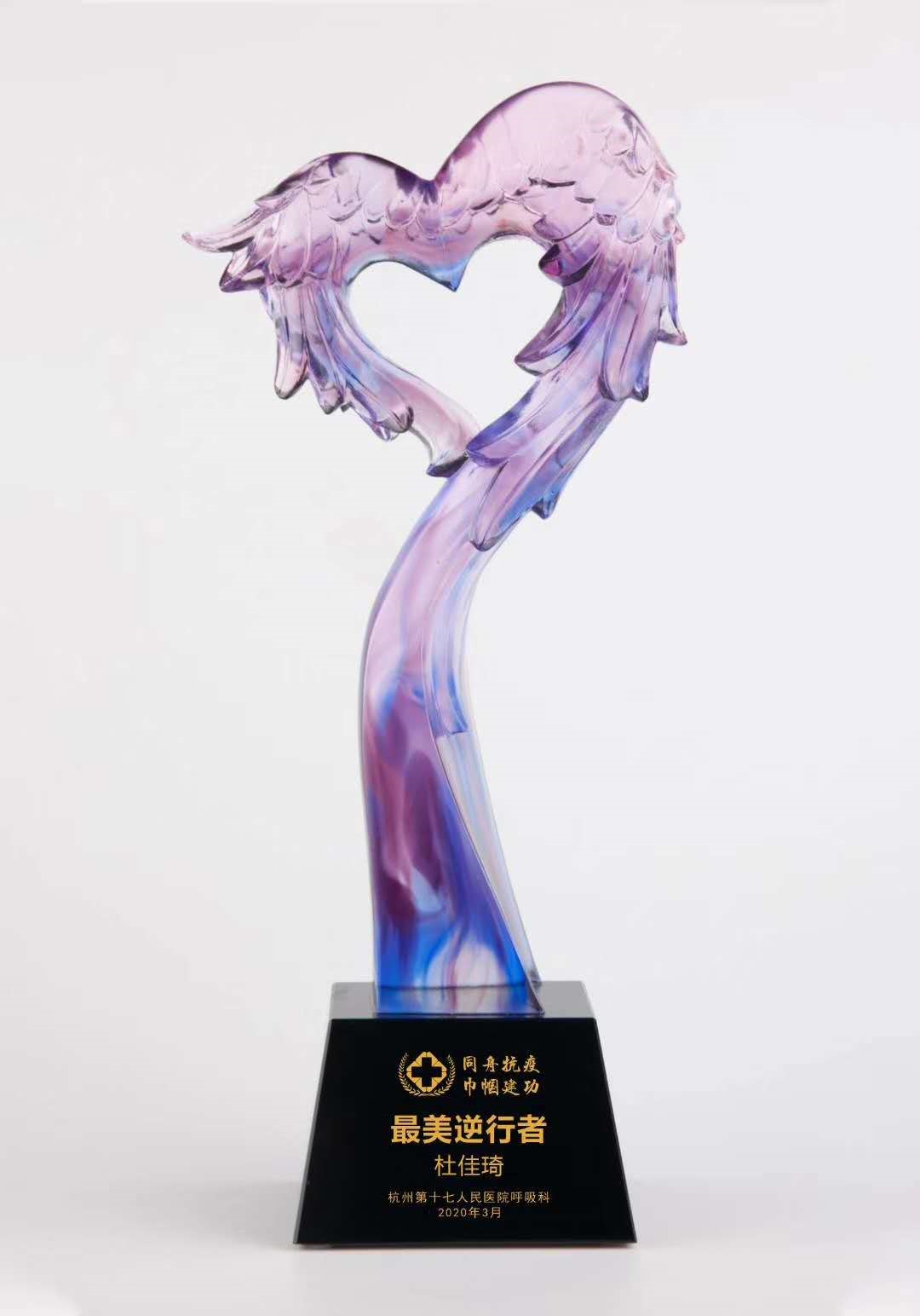 高档抗疫表彰锡盘 疫情逆行者纪念盘 深圳奖盘厂定制