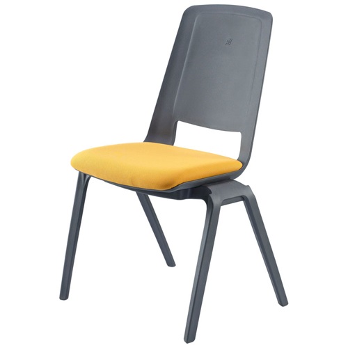 新款时尚塑料会议椅 创意塑料靠背进口餐椅 高档堆叠