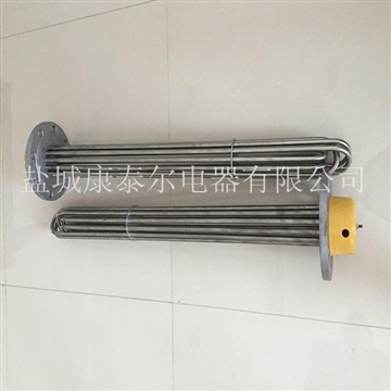 循环水箱导热油法兰加热管  不锈钢法兰水箱电加热管