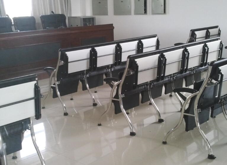 广东培训排椅，PT排椅,带写字板排椅厂家