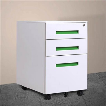 钢制活动柜桌边文件柜桌下小推柜办公桌矮柜厂家直销