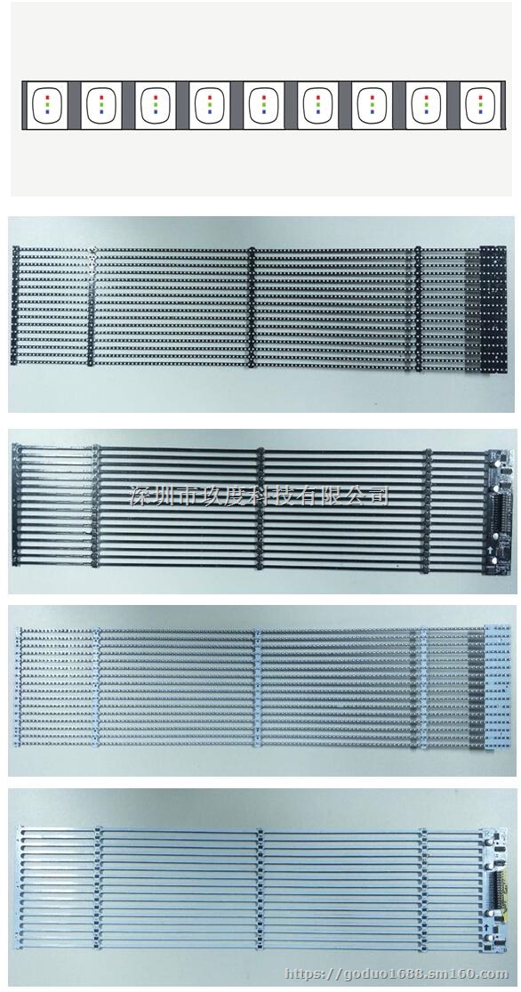 LED全彩显示屏高清LED透明屏深圳LED玻璃屏